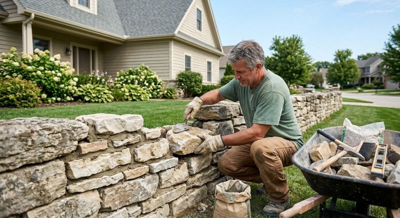 Brick Fence Repair in Canton, GA