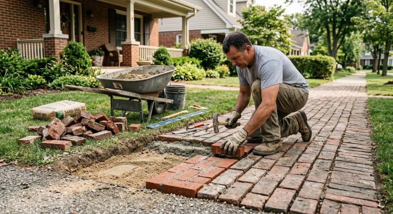 Brick Flatwork Repair in Bartow County, GA