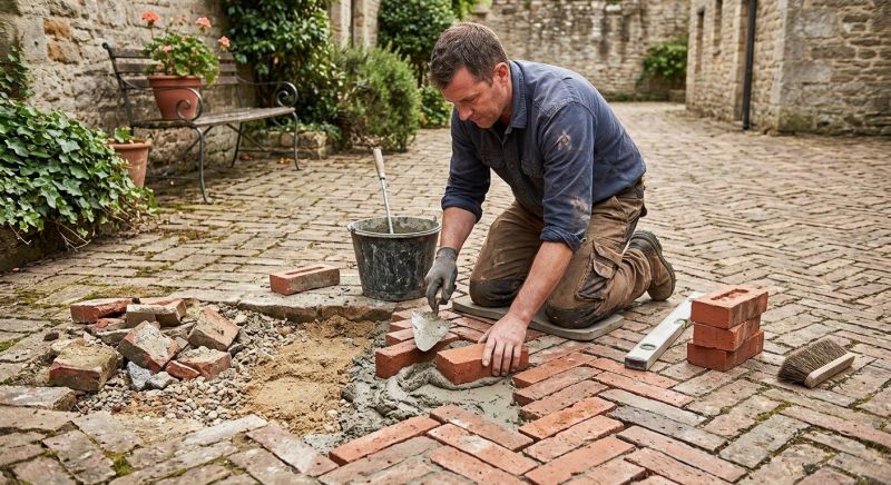Brick Flatwork Repair in Bartow County, GA
