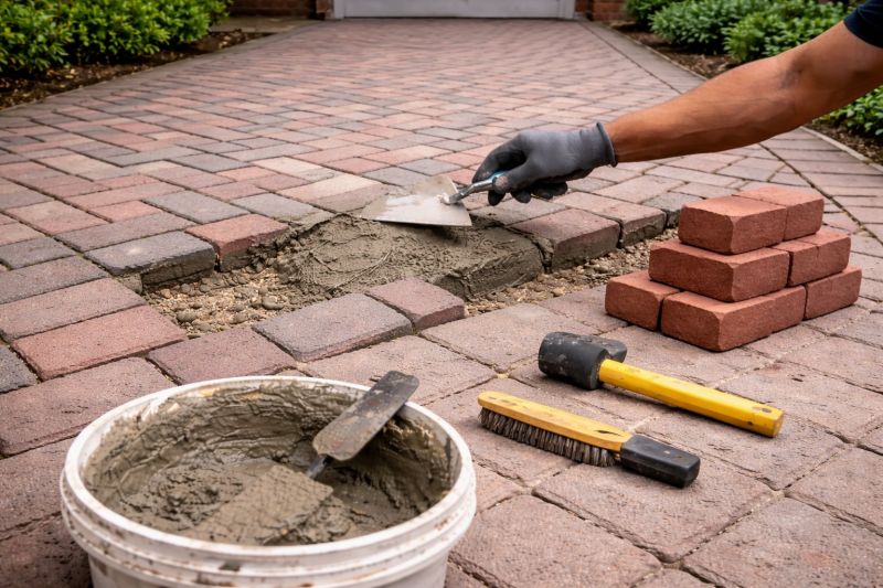 Brick Flatwork Repair in Roswell, GA