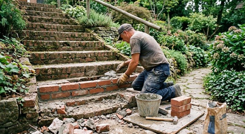 Brick Steps Repair in Canton, GA
