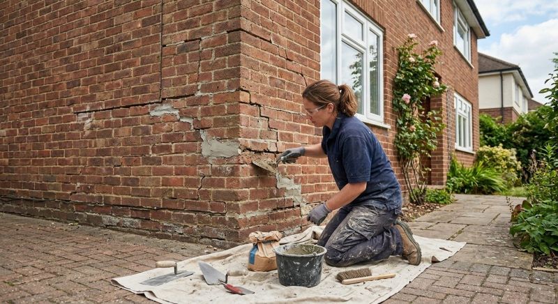 Brick Wall Repair in Bartow County, GA