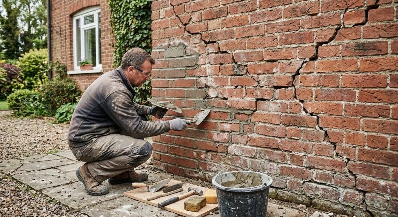 Brick Wall Repair in Roswell, GA