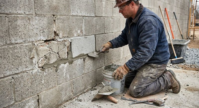 Concrete Block Repair in Cumming, GA