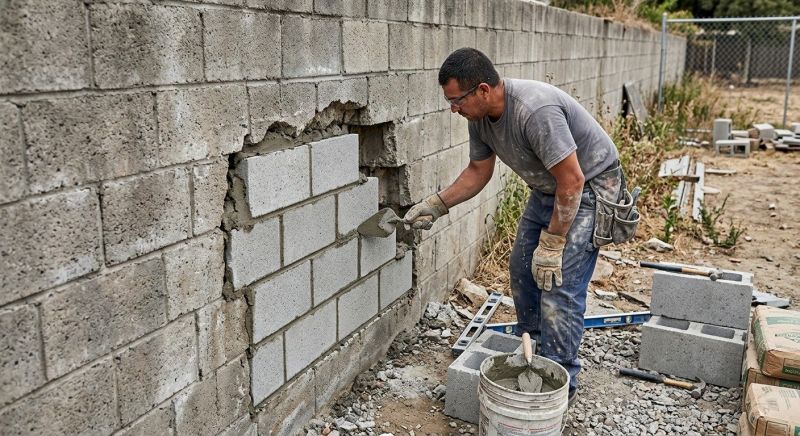 Concrete Block Repair in Jasper, GA
