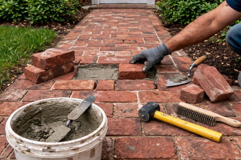 Entryway Brick Repair in Canton, GA