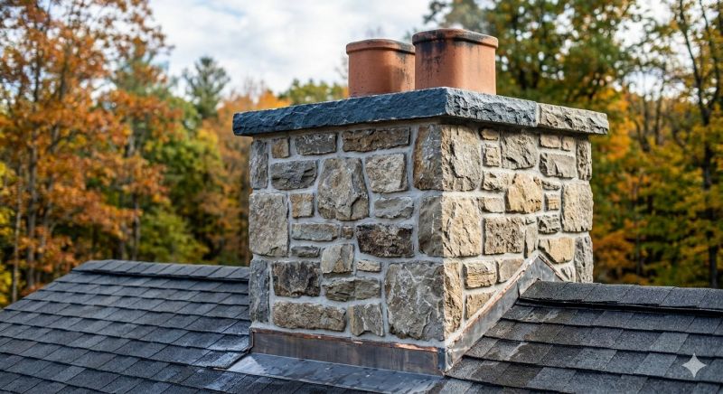 Stone Chimney Installation in Cumming, GA