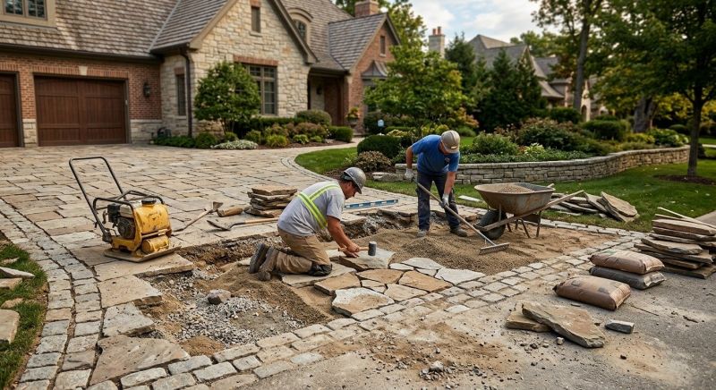 Stone Driveway Repair in Canton, GA